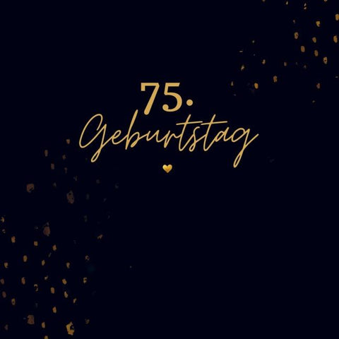 75. Geburtstag- Gästebuch Blanko