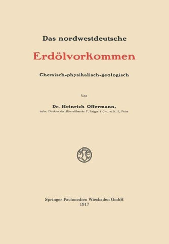 Das nordwestdeutsche Erdölvorkommen