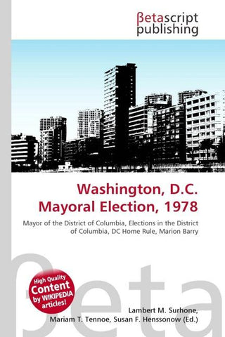 Washington, D.C. Mayoral Election, 1978