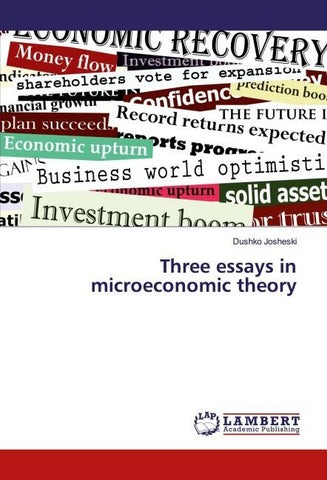 Three essays in microeconomic theory