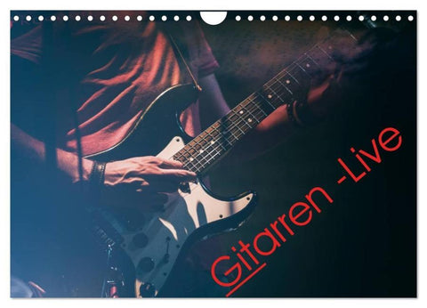 Gitarren - Live (Wandkalender 2026 DIN A4 quer), CALVENDO Monatskalender