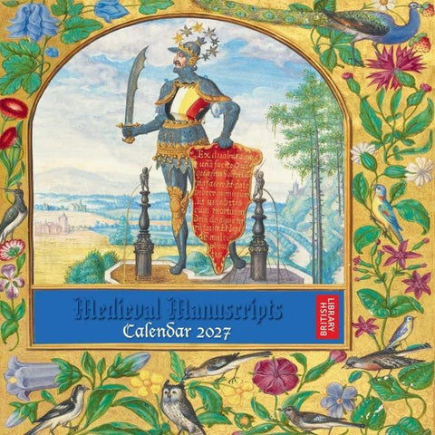 British Library Illuminated Manuscripts – Bilderhandschriften der Britischen Nationalbibliothek 2027 – Original Flame Tree Publishing-Kalender [Kalender]