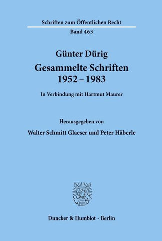 Gesammelte Schriften 1952 - 1983.