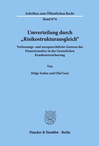 Umverteilung durch "Risikostrukturausgleich'.