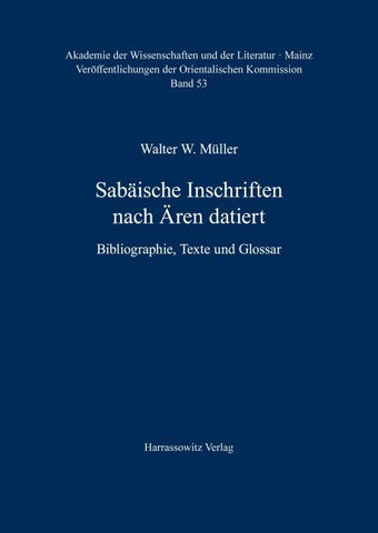 Sabäische Inschriften nach Ären datiert
