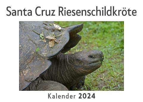 Santa Cruz Riesenschildkröte (Wandkalender 2024, Kalender DIN A4 quer, Monatskalender im Querformat mit Kalendarium, Das perfekte Geschenk)