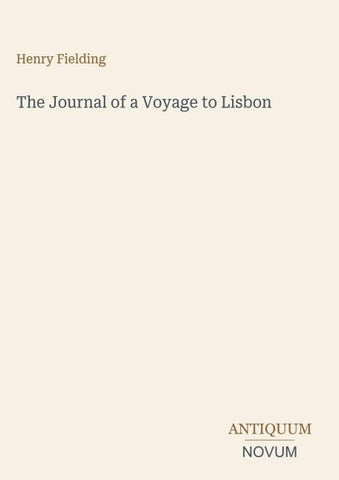 The Journal of a Voyage to Lisbon