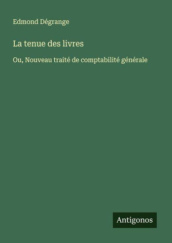La tenue des livres