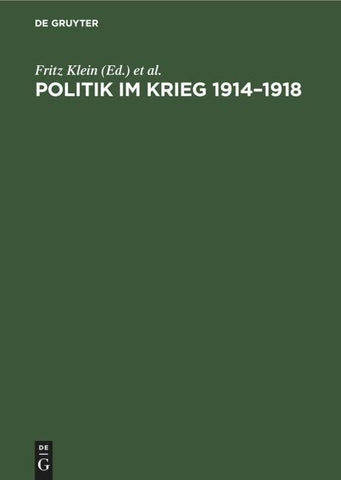 Politik im Krieg 1914–1918