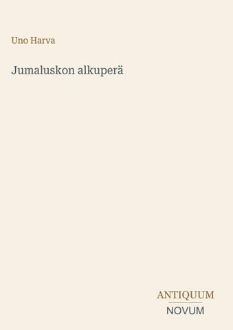 Jumaluskon alkuperä