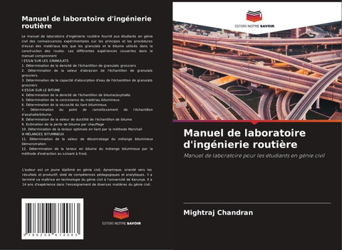 Manuel de laboratoire d'ingénierie routière
