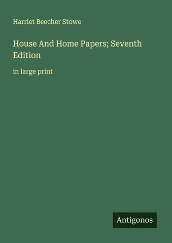 House And Home Papers; Seventh Edition