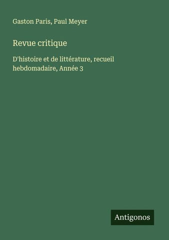 Revue critique