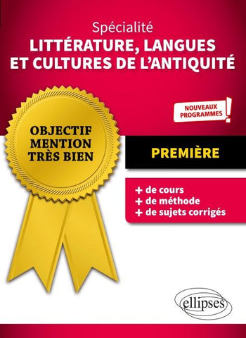 Spécialité Littérature, Langues et Cultures de l'Antiquité - Première - Nouveaux programmes