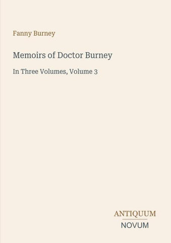 Memoirs of Doctor Burney