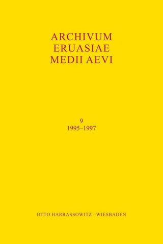 Archivum Eurasiae Medii Aevi 9 (1995-1997)
