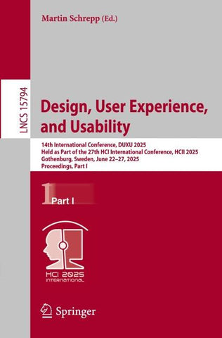Design, User Experience, and Usability