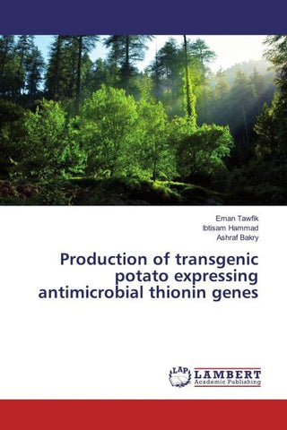 Production of transgenic potato expressing antimicrobial thionin genes