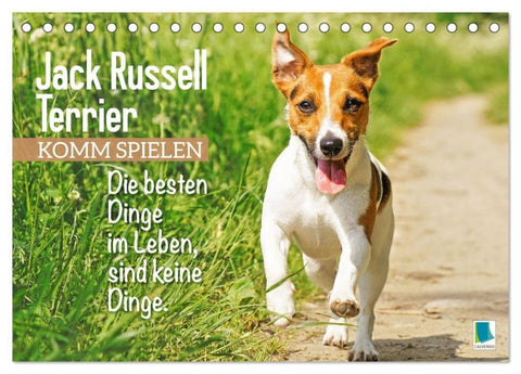 Jack Russell Terrier: Komm spielen (Tischkalender 2026 DIN A5 quer), CALVENDO Monatskalender