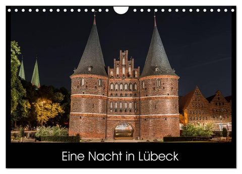 Eine Nacht in Lübeck (Wandkalender 2026 DIN A4 quer), CALVENDO Monatskalender