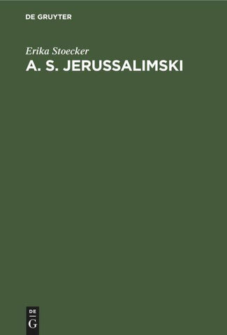 A. S. Jerussalimski