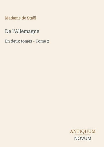 De l'Allemagne