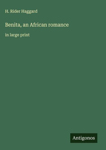 Benita, an African romance