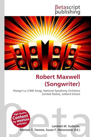 Robert Maxwell (Songwriter)