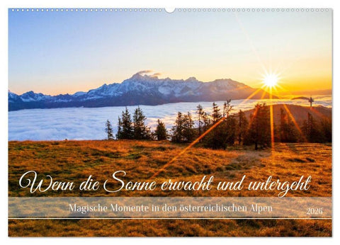 Wenn die Sonne erwacht und untergeht (Wandkalender 2026 DIN A2 quer), CALVENDO Monatskalender