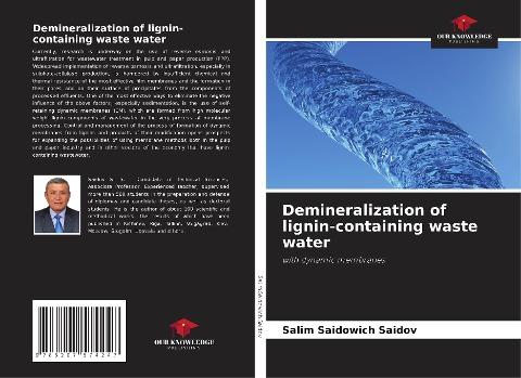Demineralization of lignin-containing waste water