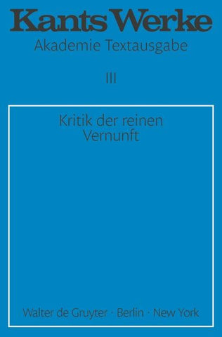 Kritik der reinen Vernunft