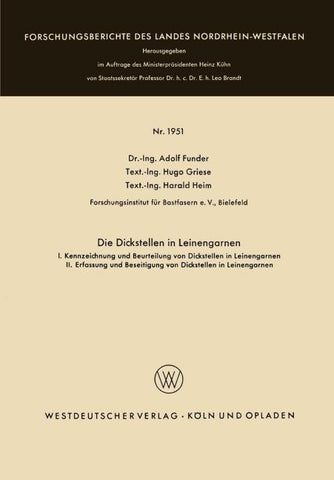 Die Dickstellen in Leinengarnen