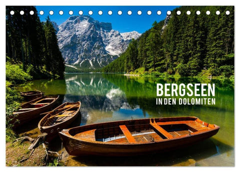 Bergseen in den Dolomiten (Tischkalender 2026 DIN A5 quer), CALVENDO Monatskalender