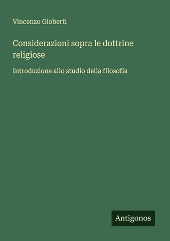 Considerazioni sopra le dottrine religiose