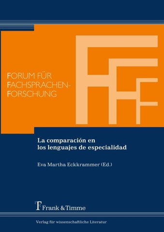 La comparación en los lenguajes de especialidad