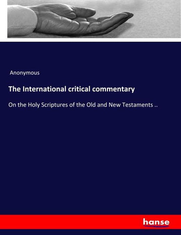 The International critical commentary