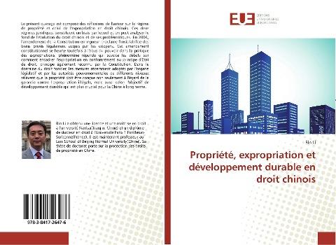 Propriété, expropriation et développement durable en droit chinois