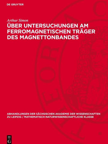 Über Untersuchungen am ferromagnetischen Träger des Magnettonbandes