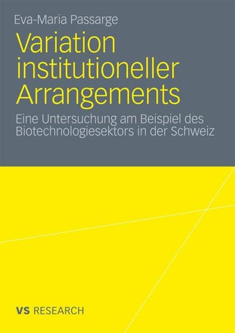 Variation institutioneller Arrangements