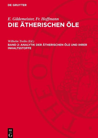 Analytik der ätherischen Öle und ihrer Inhaltsstoffe