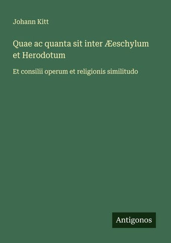 Quae ac quanta sit inter Æeschylum et Herodotum