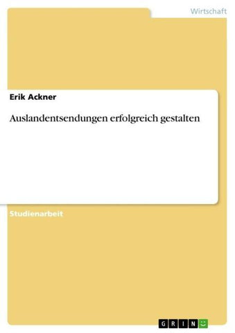 Auslandentsendungen erfolgreich gestalten