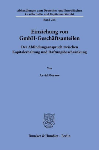 Einziehung von GmbH-Geschäftsanteilen