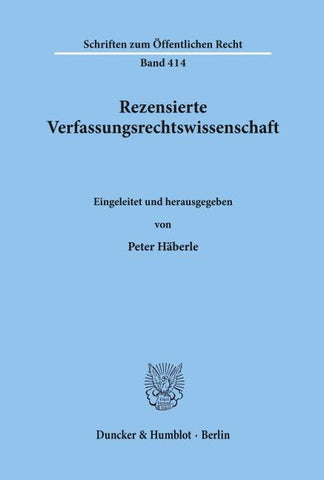 Rezensierte Verfassungsrechtswissenschaft.