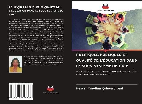 POLITIQUES PUBLIQUES ET QUALITÉ DE L'ÉDUCATION DANS LE SOUS-SYSTÈME DE L'UIE