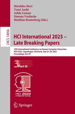HCI International 2023 – Late Breaking Papers