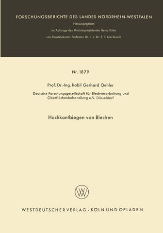 Hochkantbiegen von Blechen