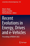 Recent Evolutions in Energy, Drives and e-Vehicles
