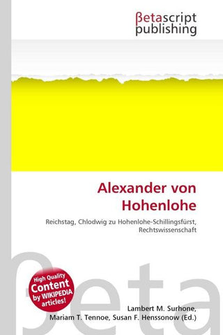 Alexander von Hohenlohe