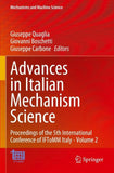 Advances in Italian Mechanism Science